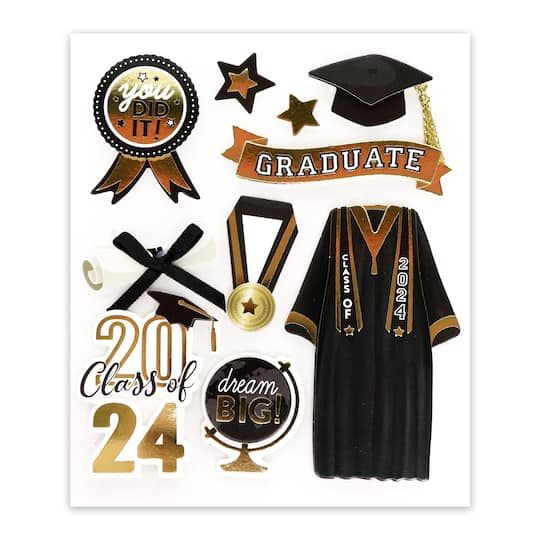 Graduation Gown Dimensional Stickers by Recollections&#x2122;
